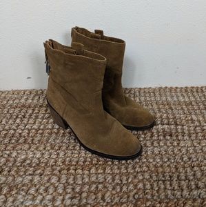 Sam Edelman•Farrell Suede Western Zip Bootie sz 7M